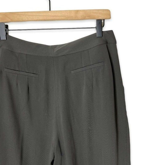 NEW AllSaints Roos Women's Front Flat Trousers Anthracite Grey Brown Size 10 - Picture 7 of 7